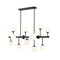 Z-Lite Midnetic 13 Light Chandelier, Matte Black & Matte Opal 730-13L-MB - alternate 2